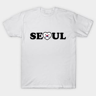 Seoul Love Heart Taegeukgi Flag T-Shirt